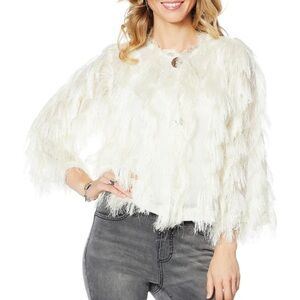 Colleen Lopez fringe cream size large